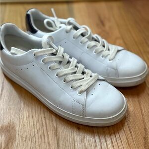 Tory Burch Cream Leather Sneakers